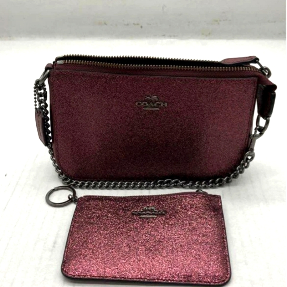 Coach Nolita Glittery Wristlet and Card Holder Set